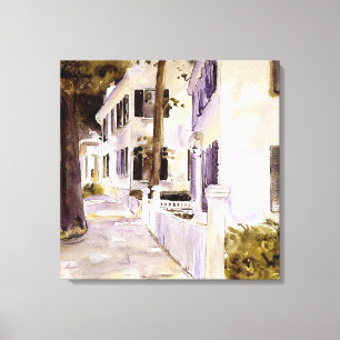 Impressão Em Tela Rua Principal, Nantucket, pintura famosa