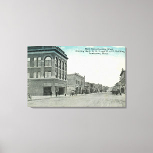 Impressão Em Tela Rua principal que olha WestLewiston, TA