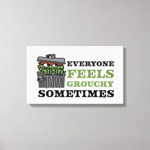 Impressão Em Tela Rua Sésamo Oscar o Grouch se sente lacrado