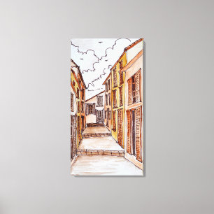 Impressão Em Tela Ruas Santo-Tropez  Riviera, França