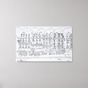 Impressão Em Tela Rue Daguerre  Paris, França