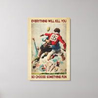 Rugby Retro Tudo Vai Matar-Te Poster