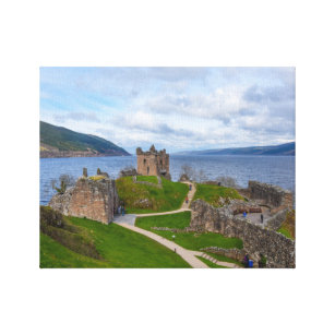Impressão Em Tela Ruínas do castelo de Urquhart ao longo de Loch