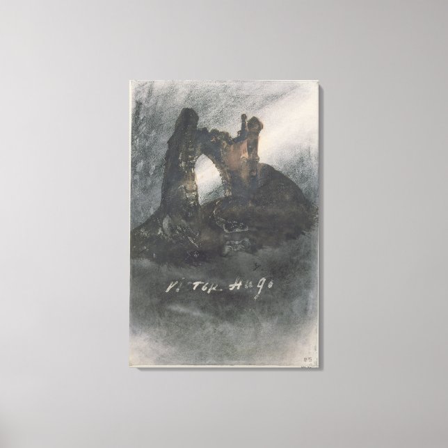 Impressão Em Tela Ruínas em Groz-Nez, Jersey, ou no arco (Frente)