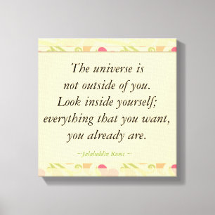 Impressão Em Tela Rumi Inspiration Examinar Dentro de Cotações