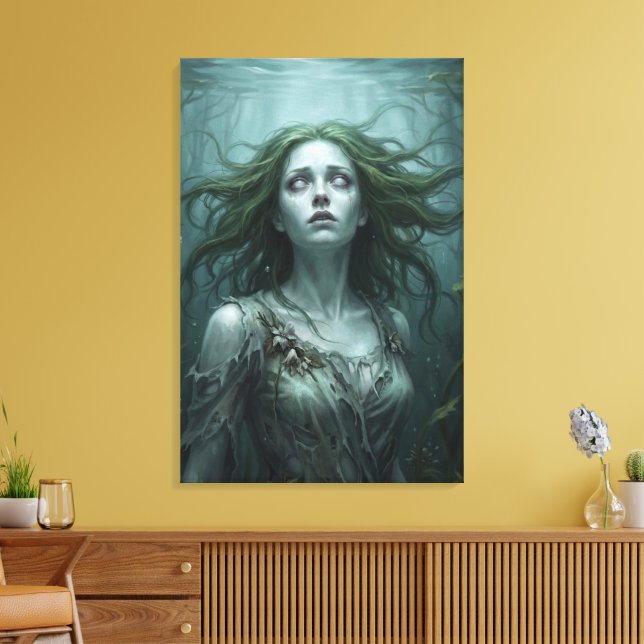 Impressão Em Tela Rusalka Floating in Stagnant Pond (Insitu(Sala de estar))