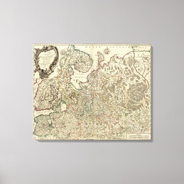 Impressão Em Tela Rússia e Europa 6 (Frente)