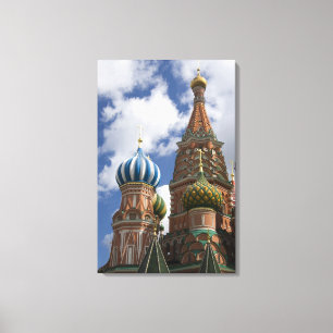 Impressão Em Tela Rússia, Moscou, Praça Vermelha. São Basílio 4