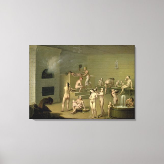 Impressão Em Tela Russo Bath, 1825 (Frente)