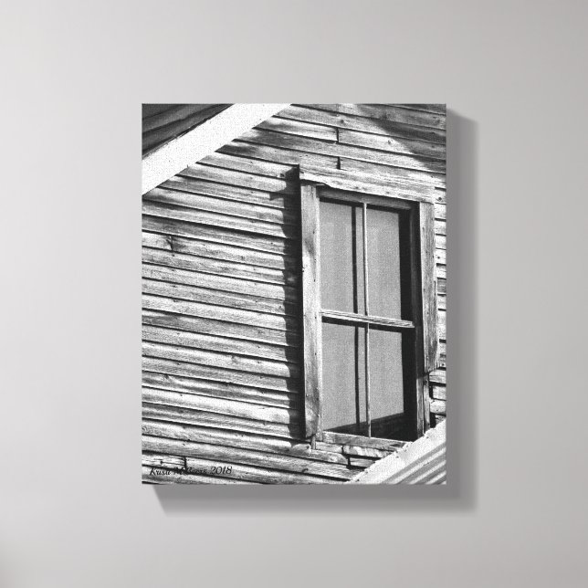 Impressão Em Tela Rustic Exterior da Casa com Janela (Frente)