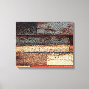 Impressão Em Tela Rustic Faux Wood Panel Texture