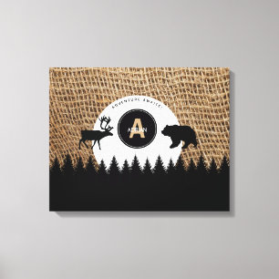 Impressão Em Tela Rustic Lumberjack Camping Adventure Aguarda Nurser