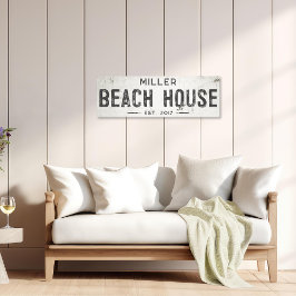 Impressão Em Tela Rustic Modern Industrial Farmhouse BeachHouse Long