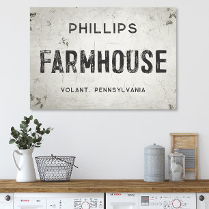 Impressão Em Tela Rustic Modern Industrial Farmhouse Sinal