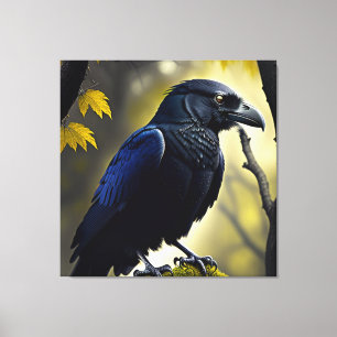 Impressão Em Tela Rustic Raven - Natures Guardian