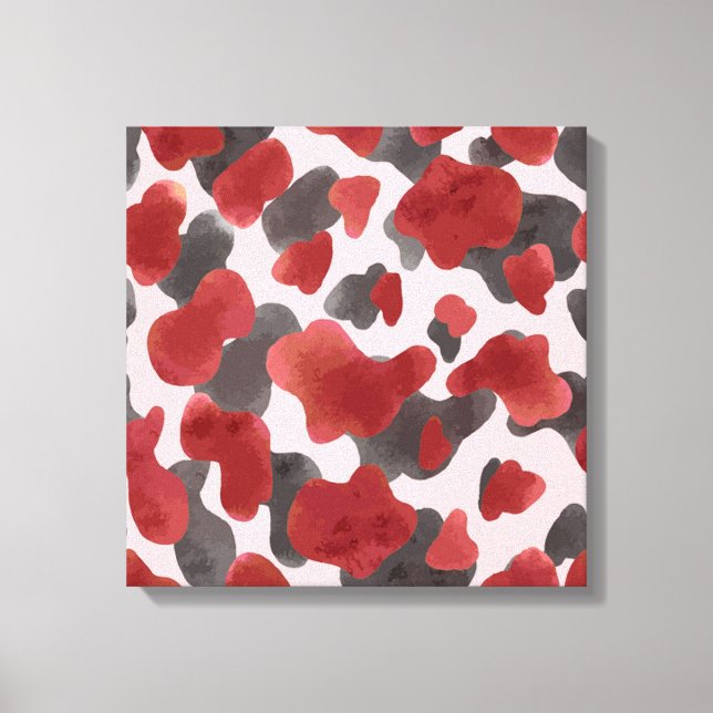 Impressão Em Tela Rustic Watercolor Winter Animal Print (Frente)