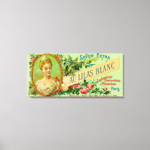 Impressão Em Tela Sabão LabelParis de Lilas Blanc do Au, France