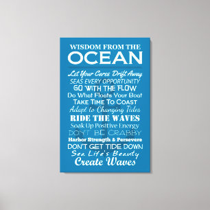 Impressão Em Tela Sabedoria do Oceano