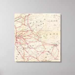 Impressão Em Tela Sacramento, Amador, Calaveras, San Joaquin