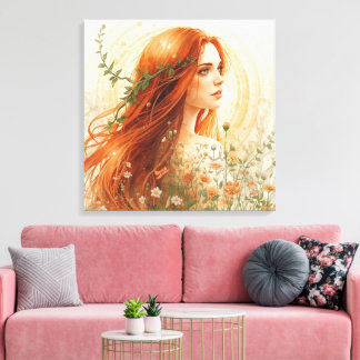 Impressão Em Tela Sacred Earth Goddess Boho Wall Art | Divine Femine