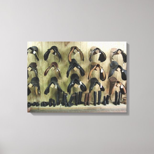 Impressão Em Tela Saddles e Boots (Frente)