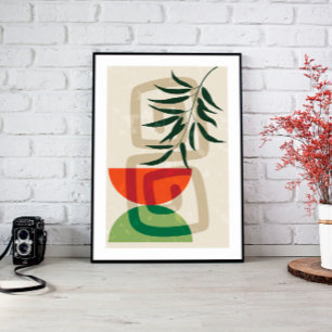 Impressão Em Tela Sage Green Wall Art, Boho Landscape Art