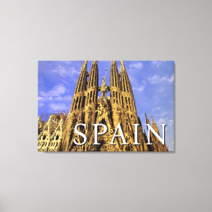 Impressão Em Tela Sagrada Família   Barcelona, Espanha