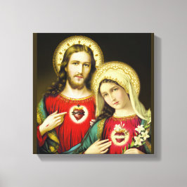 Impressão Em Tela Sagrado Jesus imaculado coração Mary