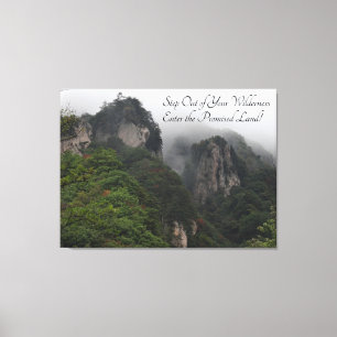 Impressão Em Tela "Saia da sua natureza selvagem" em um