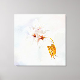 Impressão Em Tela Sakura - cereja japonesa floresce