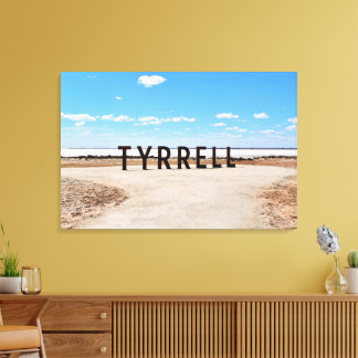Impressão Em Tela Sal e Céu no Lago Tyrrell Austrália
