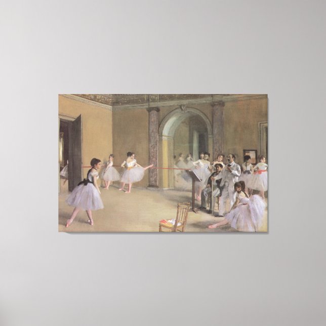 Impressão Em Tela Sala de Dança na Ópera por Edgar Degas (Frente)