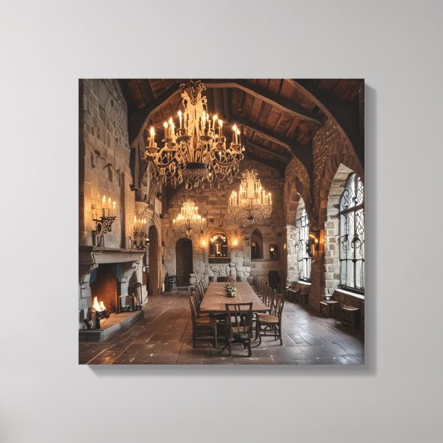 Impressão em Tela (Sala de Jantar do Castelo) (Frente)
