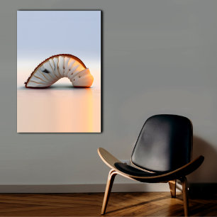 Impressão Em Tela Sala de Parede da Sala Costeira Art Seashell