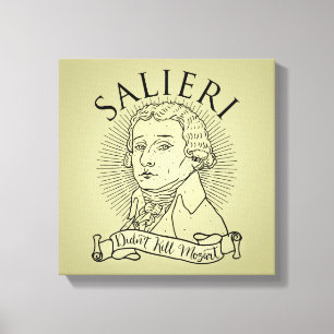 Impressão Em Tela Salieri não matou Mozart