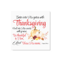 Salm 100:4 Entre em seus portões com Ação de Graça