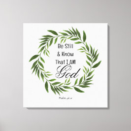 Impressão Em Tela Salm 46:10 Fique quieto