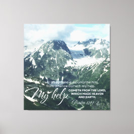 Impressão Em Tela Salmo 121 Eu levanto meus olhos para as colinas