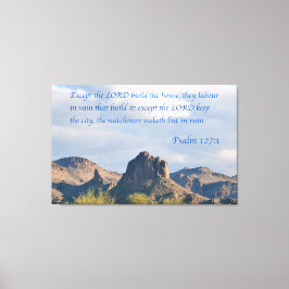 Impressão Em Tela Salmo 127