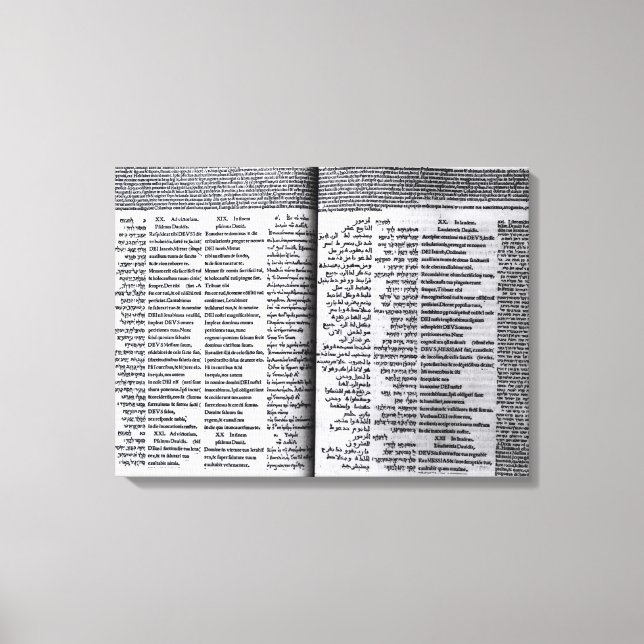 Impressão Em Tela Salmo de David: Octaplums Psalterim, 1516 (Frente)