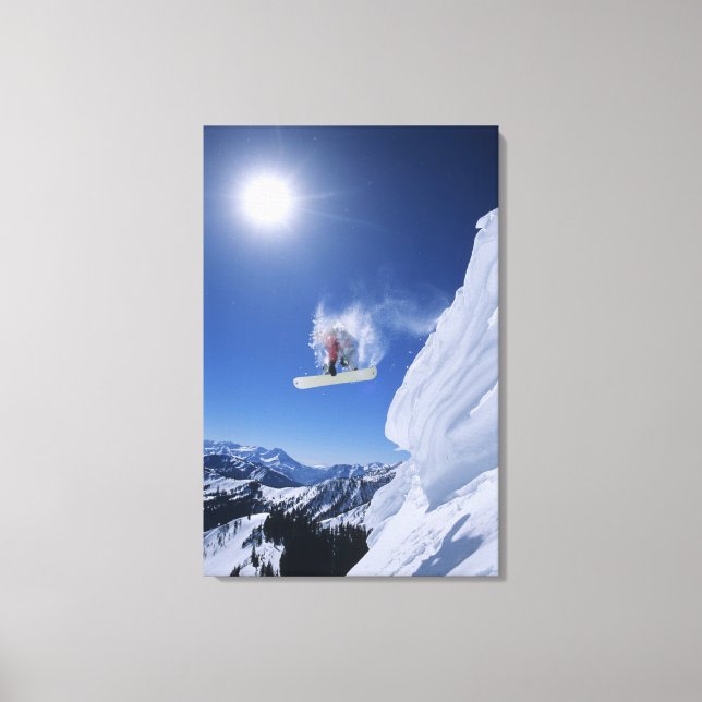 Impressão Em Tela Saltando para Cobra Creek Canyon de Clayton (Frente)