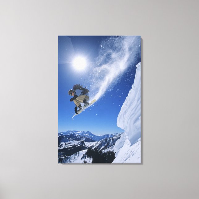 Impressão Em Tela Saltando para Cobra Creek Canyon de Clayton 3 (Frente)