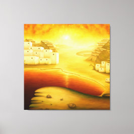 Impressão Em Tela "Salvação" - Médio Oriente, Pintura Sunset Orient