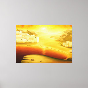 Impressão Em Tela "Salvação" - Médio Oriente, Pintura Sunset Orient