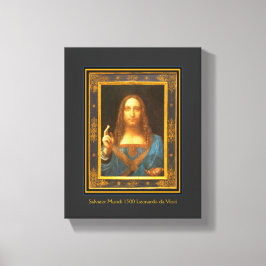 Impressão Em Tela Salvator Mundi 1500 Leonardo da Vinci