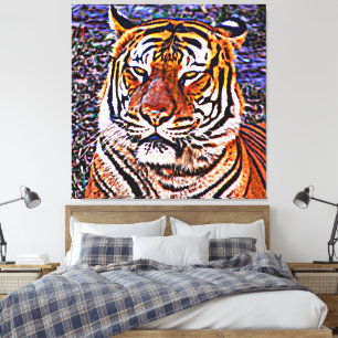 Impressão Em Tela Salve Os Tigres