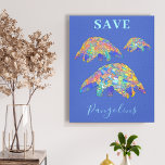 Impressão Em Tela Salve Pangolins Coloridos Azul de Arte Animal<br><div class="desc">Salve pangolins coloridos de arte animal azul canvas trabalho de arte de cor d'água original pela artista Catherine Sweetman. Uma oportunidade de destacar a situação difícil do tamanduá de pangolina, uma espécie muito rara e criticamente ameaçada devido ao tráfico ilegal de animais. Esta pangolina que caminhava, colorida, azul psíquico, rosa...</div>