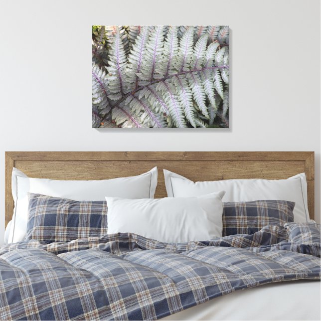 Impressão Em Tela Samambaia Pintada Japonesa Floral (Insitu(Quarto))