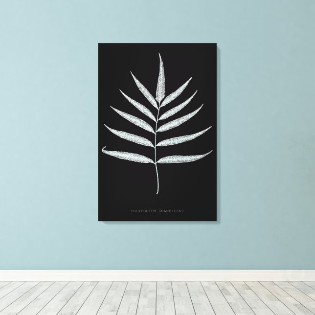 Impressão Em Tela Samambaia - Polypodyum Grandidens - efeito de raio (Insitu(piso de madeira))