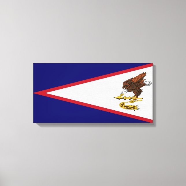 Impressão Em Tela Samoa americana Flag (Frente)